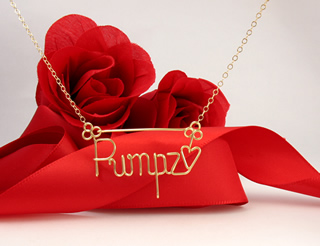 personalized name necklace Wire Jewelry