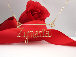 personalized name necklace Wire Jewelry