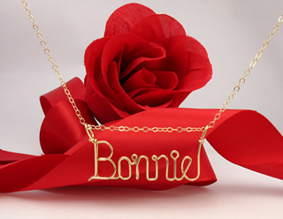 personalized name necklace Wire Jewelry