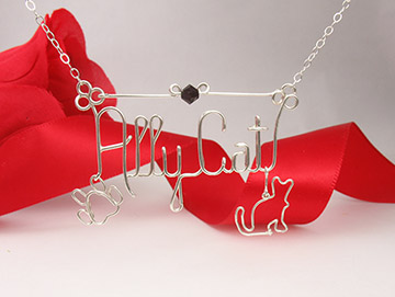 personalized name necklace Wire Jewelry