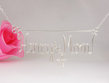 personalized name necklace Wire Jewelry