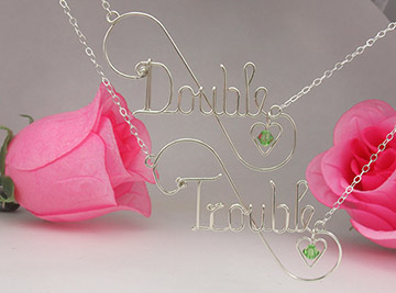 personalized name necklace Wire Jewelry