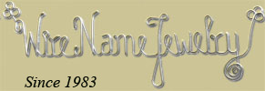 Gold and silver Wire Name Personalized Custom Jewelry