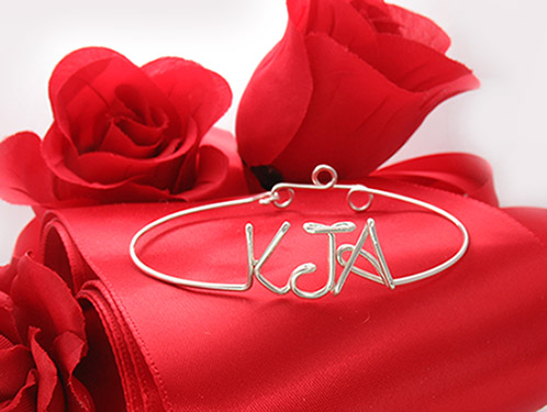 Personalized wire name bracelet anklet