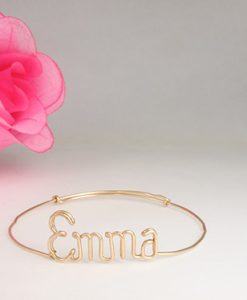 Personalized wire baby bracelet anklet