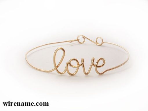 Personalized wire name bracelet anklet
