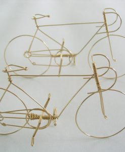 Bicycle is handmade from a single piece of wire, 2