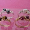Ring in silver or gold wire, elaborate rings, Crystal beads Spiral Wire Ring, Ring Double wire Ring, Healing Reiki Ring Magical Ring, Finger Ring