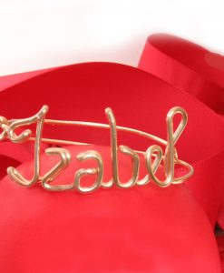 Personalized Toddler Baby Child Kids wire name bracelet anklet
