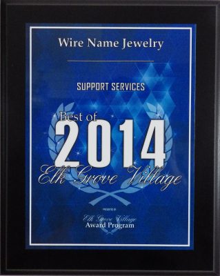 Award for 2014 for wire art and costom jewelry
