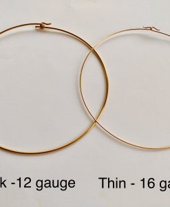 Chokers gold wire necklace in 12 and 16 gauge solid wire