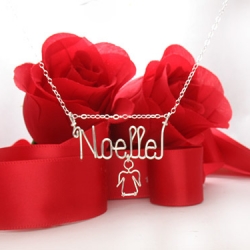 Personalized wire name necklace Personalized wire name necklace
