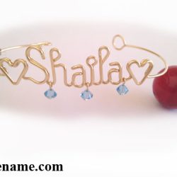 Personalized wire name bracelet anklet Personalized wire name bracelet anklet