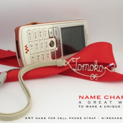 Cell Phone Strap with a Name Cell Phone Strap with a Name