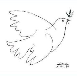 Pablo Picasso blue dove original Pablo Picasso blue dove original