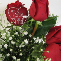 for wedding bouquet, initials in the centre of the bridal bouquet unusual idea for your wedding bouquet, initials in the centre of the bridal bouquet